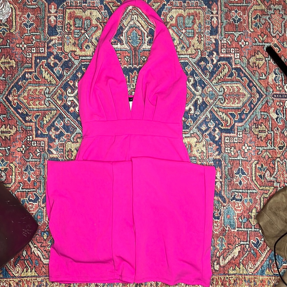 halter top jumpsuit